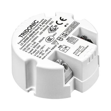 Tridonic LED Driver | 500mA/600mA 15W/24W 30V/40V | IP20 28003211