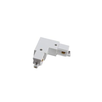 Powergear Onderdeel | 1-phase track L Connector Right White | PRO-S135R-W
