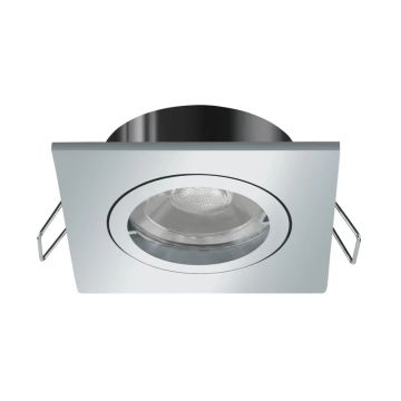 Eglo Inbouwspot Vierkant Ø68mm | 1X GU10 IP20 | Chroom