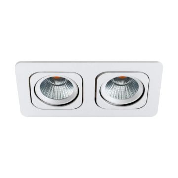 Eglo Inbouwspot | 'VASCELLO-P' LED 2x6,4W 2700K Wit | IP20 Ømm