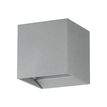 Eglo Buitenlamp wand LED up/down CALPINO PRO 3000K Zilvergrijs 6.6W IP54