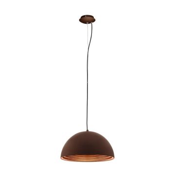 Eglo Hanglamp | PANDERAS | E27 Ø350 / H175 bruin-koper