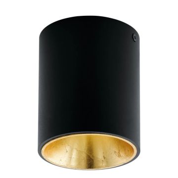 Eglo Plafondlamp | POLASSO PRO | GU10 Ø100 zwart-goud 8W IP20