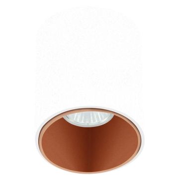 Eglo Plafondlamp | POLASSO PRO | GU10 Ø100 wit-koper 8W IP20