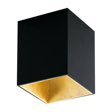 Eglo Plafondlamp | POLASSO PRO | GU10 100x100 zwart-goud 8W IP20