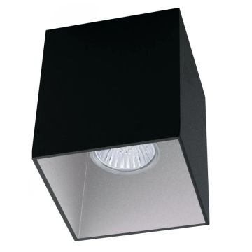 Eglo Plafondlamp | POLASSO PRO | GU10 100x100 zwart-zilver 8W IP20