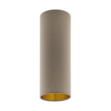 EGLO Onderdeel | Lampenkap 'PASTERI PRO' Ø150 H400 taupe/goud