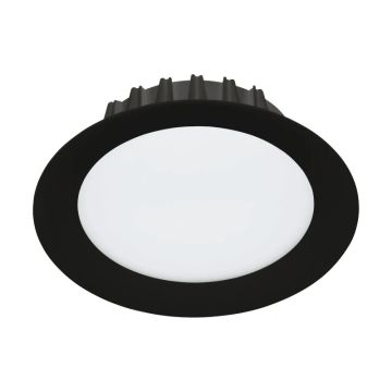 Eglo Inbouwspot | 'TREVIGLIO' LED Ø190 3000K zwart | IP44