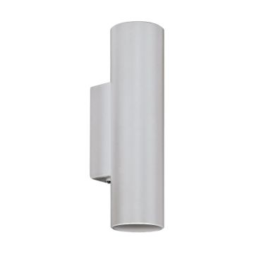 Eglo Wandlamp | TORTORETO | 2xGU10 Ø60 / H235 zilvergrijs 13W IP20