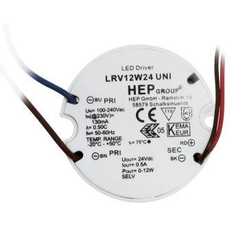 EGLO Onderdeel | DRIVER LED 12W 24V HEP 100-240V 0-12W 1300mA