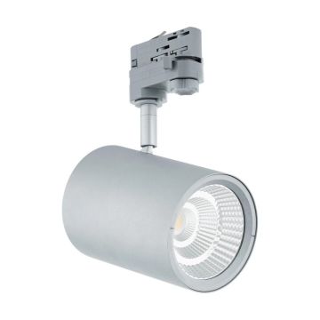Eglo 3-Fase Rail | Trackspot | VILLANOVA-2 | LED 18W 20° 3000K zilvergrijs