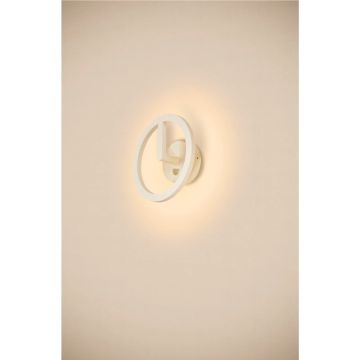 SLV LED Wandlamp | 10W 3000K 950lm 830 | IP54 Sensor Wit | RING
