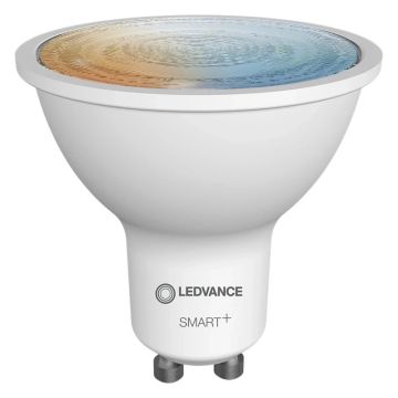 4x Ledvance Smart GU10 PAR16 LED Spot | 4.9W 2700K/6500K 220V 827/865 350Lm | 36° Ø50mm Dimbaar