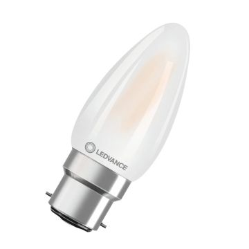 Ledvance B22d LED Kaarslamp | 3.4W 2700K 220V/240V 927 470Lm | 300° Ø35mm Dimbaar
