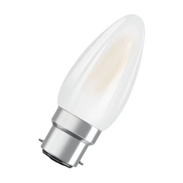 6x Osram B22d LED Kaarslamp | 4W 2700K 220V/240V 827 470Lm | 300° Ø35mm