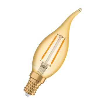 Osram E14 LED Kaarslamp | 1.5W Goud 2400K 220V/240V 824 120Lm | 300° Ø35mm