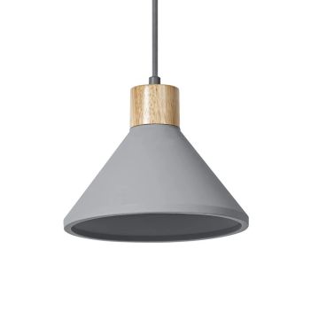Ledvance LED Armatuur E27 | Decor Concrete Wood Pendant 220 mm E27 Dark Gray