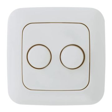 EcoDim Duo dimmerknop Busch-Jaeger Reflex SI incl. centraalplaat en raamwerk