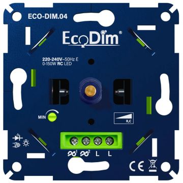 EcoDim Dimmer | led dimmer universeel 0-150w fase afsnijding