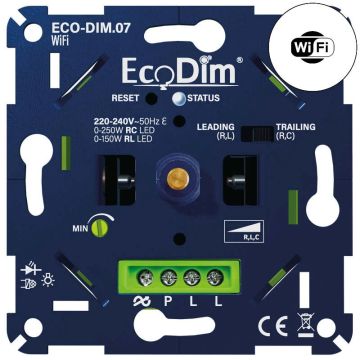 EcoDim Dimmer | led dimmer wifi druk/draai 250w