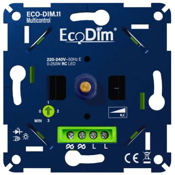 EcoDim Dimmer | multicontrol led dimmer universeel 0-250w fase afsnijding