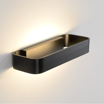 VNL Wandlamp Helike Zwart 8W Dimbaar 3000K