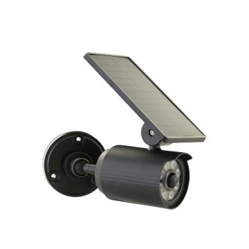 Luxform | Solar Beveiligingslamp Palma | Met Camera en Sensor | 180Lm Warm Wit | Zwart