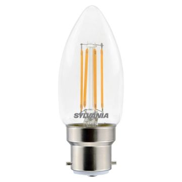 6x Sylvania B22d LED Lamp | 4.5W 2700K 470Lm 230V | 827 | ToLEDo Retro