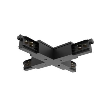 Sylvania Onderdeel | Koppeling/verbinder X-vorm | onetrack x-voeding zwart 9017/b