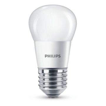 Philips E27 LED Kogellamp | 4W=25W 2700K | Mat 827