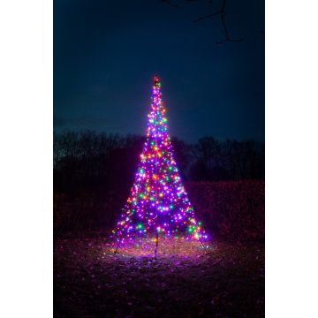 Fairybell Buitenkerstboom | 400cm 640 LEDs | Multi Colour | Inclusief Mast