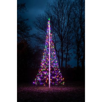 Fairybell Buitenkerstboom | 600cm 1200 LEDs | Multi Colour | Exclusief Mast