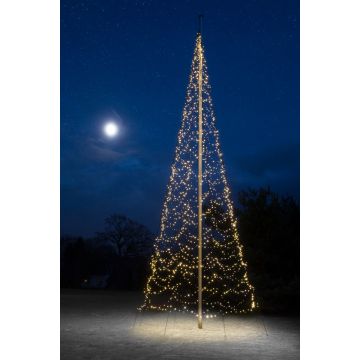 Fairybell Buitenkerstboom | 1000cm 2000 LEDs | Warm Wit | Exclusief Mast