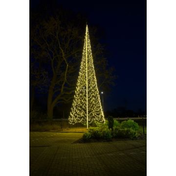 Fairybell Buitenkerstboom | 1200cm 4000 LEDs | Warm Wit | Exclusief Mast