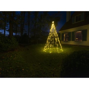 Christmas United LED Kerstboom Vlaggenmast | 400cm 450 LEDS | Warm Wit | Inclusief Mast
