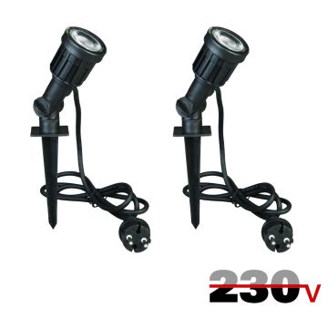 Luxform LED Tuinspot Dominica 2x 400LM 230V