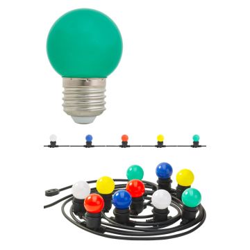 Luxform Party Slinger 650cm 10x 1W Lampen Gekleurd
