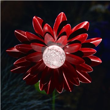 Luxform Solar Bloem 2x Dahlia Rood