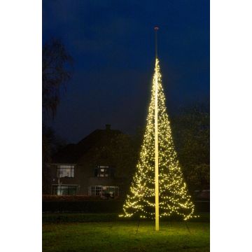 Fairybell Buitenkerstboom | 700cm 1500 LEDs | Warm Wit | Exclusief Mast