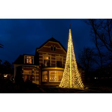 Fairybell Buitenkerstboom | 1000cm 8000 LEDs | Warm Wit | Exclusief Mast