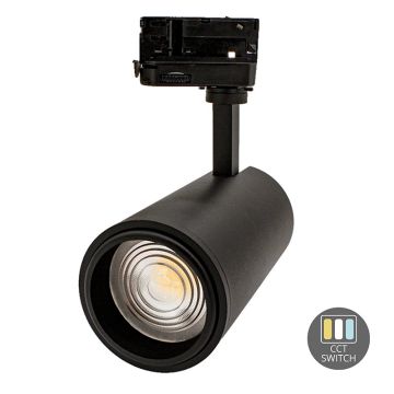 ELP 3-fase LED Railspot Zwart | 30W 3000K/4000K 2010Lm | 930/940