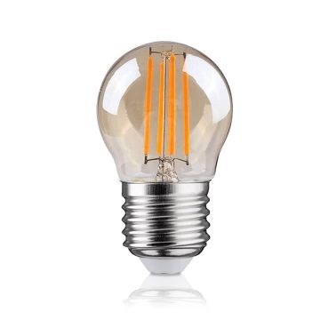 ELP E27 LED Kogel | 4W 2700K Amber 500Lm | 827 | Dimbaar