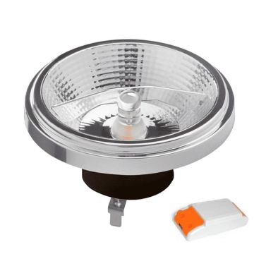 ELP G53 LED Spot Ø111mm | 12W 2200K Zwart 660Lm | 922 | Dimbaar AR111