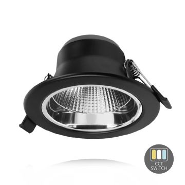 ELP LED Downlighter Ø90/108mm | 9W 3000K/5000K 990Lm | 830/850 IP22 | Dimbaar