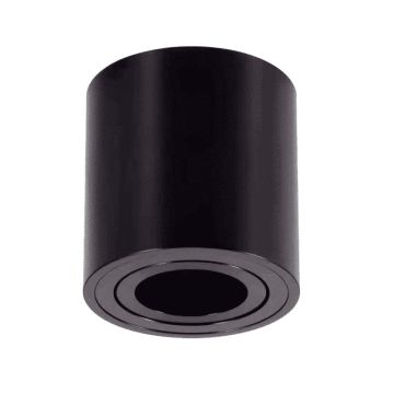 ELP opbouwspot cres zwart gu10 fitting Ø80mm IP20