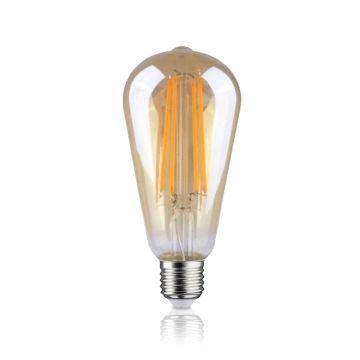 ELP E27 LED Edison Lamp | 6.5W 2700K Amber 813Lm | Dimbaar