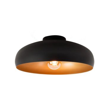 EGLO LED Plafondlamp Mogano | 1X E27 Max 60W | IP20 | Zwart/koper