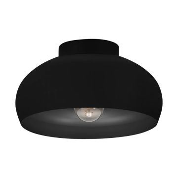 EGLO LED Plafondlamp Mogano 2 | 1X E27 Max 40W | IP20 | Zwart