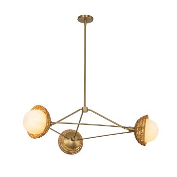 Alora Mood LED Kroonluchter | 3X E27 Max 40W | Brushed Gold