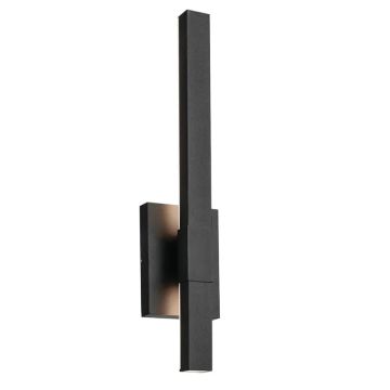Kichler LED Wand Buitenlamp Nocar | 20W 3000K 830 | Textured Black